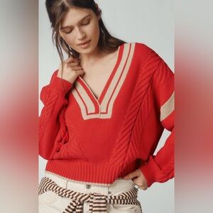 NWT Maeve Anthropologie Cable Sweater